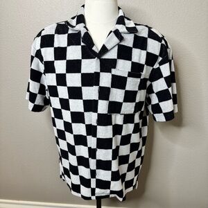 H&M Black and White Checkered Shirt
